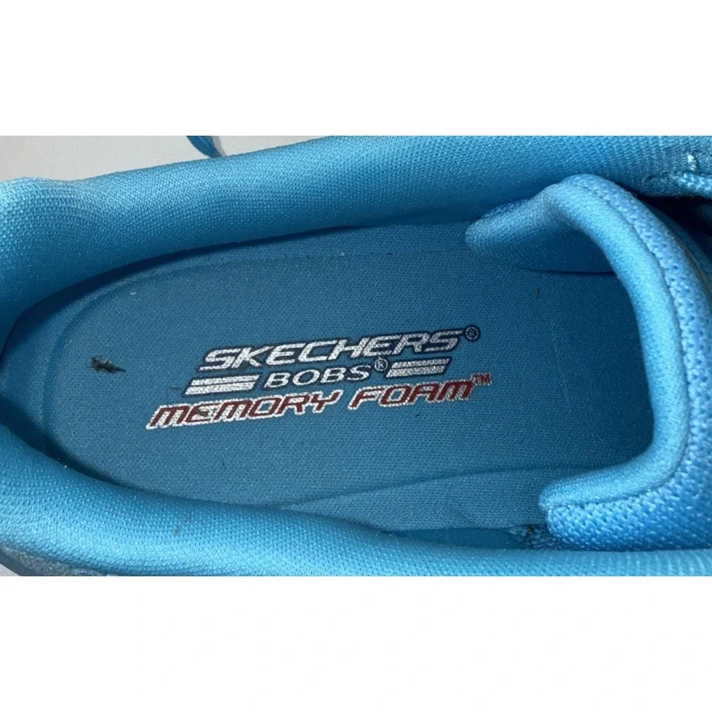 NEW Skechers 9.5 Womens BOBS Sport Squad Chaos Cool Rythms Shoes‎ Aqua #5614